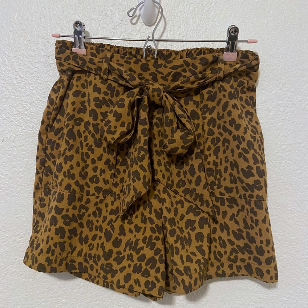 A New Day - Paper Bag Tied High Waisted Shorts